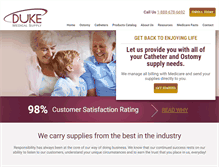 Tablet Screenshot of dukemedicalsupply.com